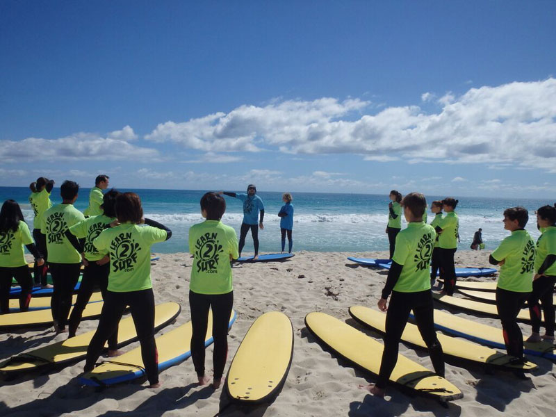 Englisch Sprachreise mit Surfkurs und praktischer Anwendung am Strand