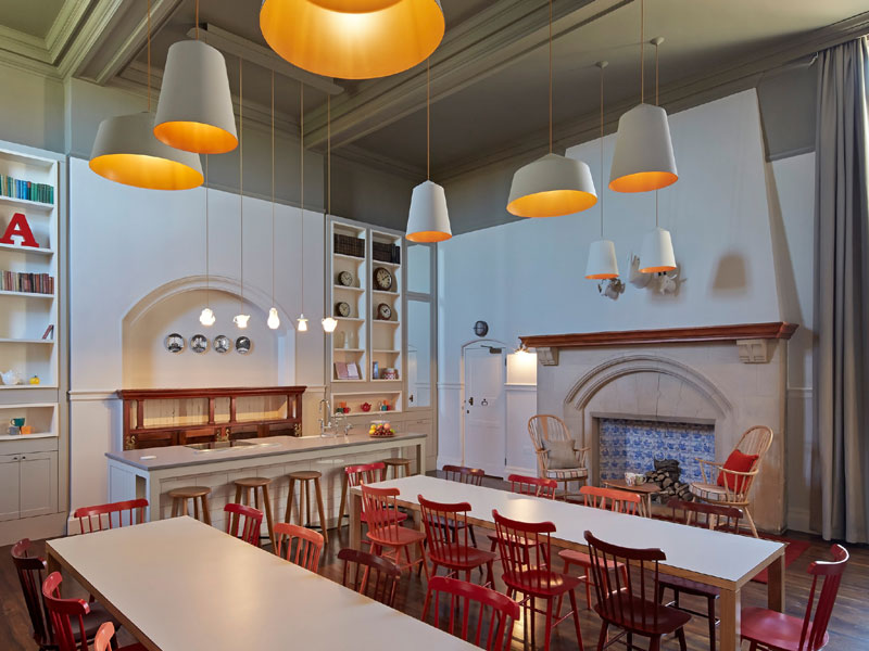 Gemeinsamer Speisesaal der Sprachschule für Schüler Sprachreise