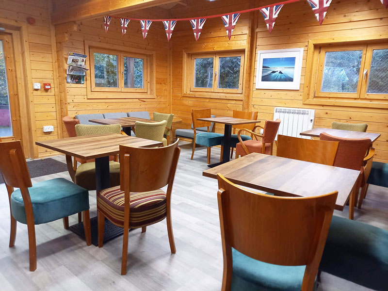 Aufenthaltsraum der Schule für Lernpausen während des Sprachkurses