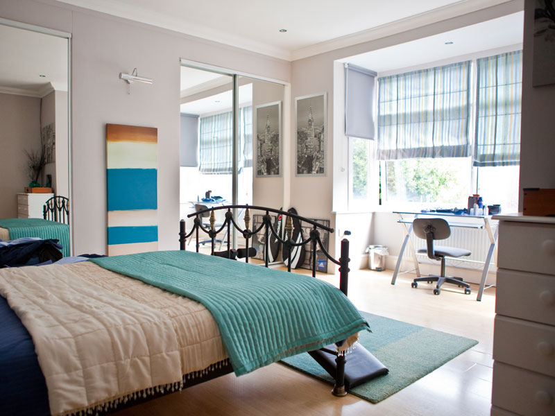 Modernes Zimmer bei einer Gastfamilie für Sprachaufenthalt in Portsmouth