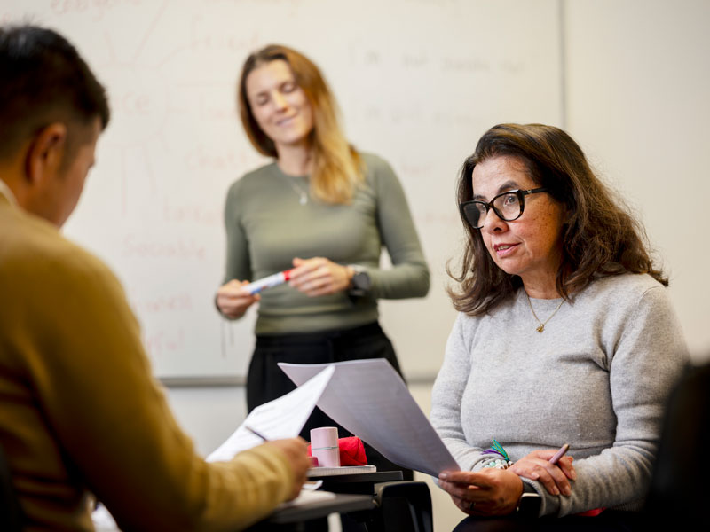 Englischunterricht in kleiner Gruppe an der LSI Portsmouth