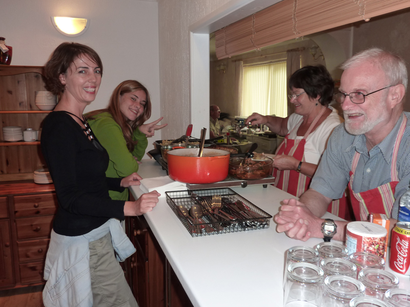 Gemeinsames Abendessen im Rahmen des Sprachkurses für Business-Englisch-Teilnehmende