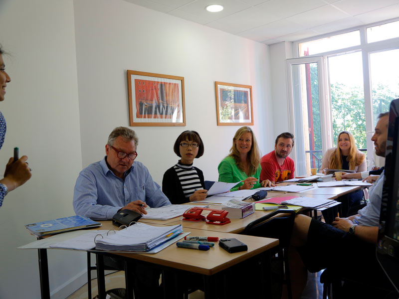 Unterricht in Kleingruppen bei der Sprachschule IS Aix-en-Provence