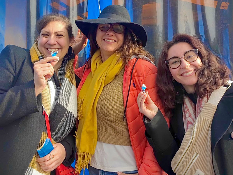 Sprachschülerinnen der Les Ateliers FL Sprachschule Lyon bei einem gemeinsamen Ausflug