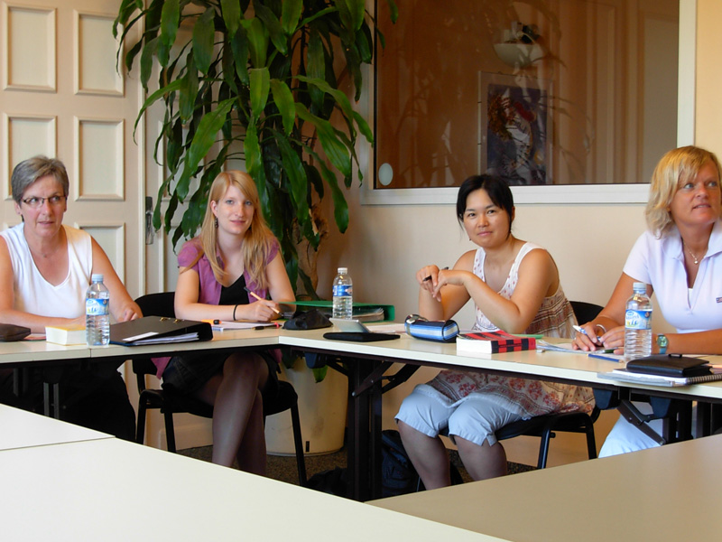 Französischunterricht an der Idiom Sprachschule Nizza mit internationalen Teilnehmern