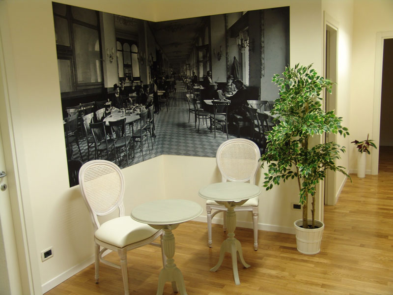 Espace de détente convivial de l'école de langues Piccola Università Italiana