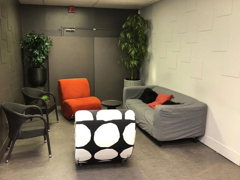 Aufenthaltsbereich der Sprachschule Access English in Toronto