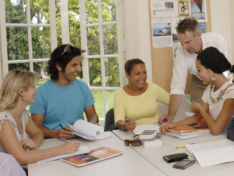 Englischunterricht in Kleingruppe an der Language International Auckland