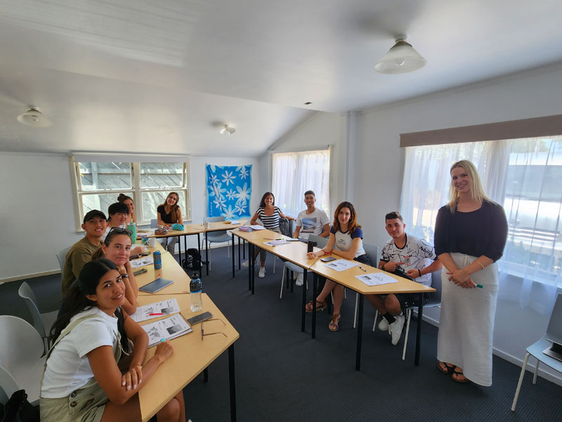 Unterricht im Mount Maunganui Language Centre mit motivierten Sprachschülern
