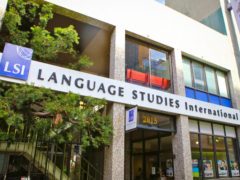 Außenansicht der Sprachschule LSI Language Studies International in Berkeley