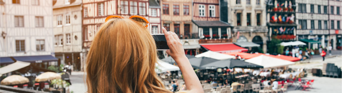 Historische Fachwerkhäuser in Nordfrankreich, ideales Umfeld für eine Französisch Sprachreise.