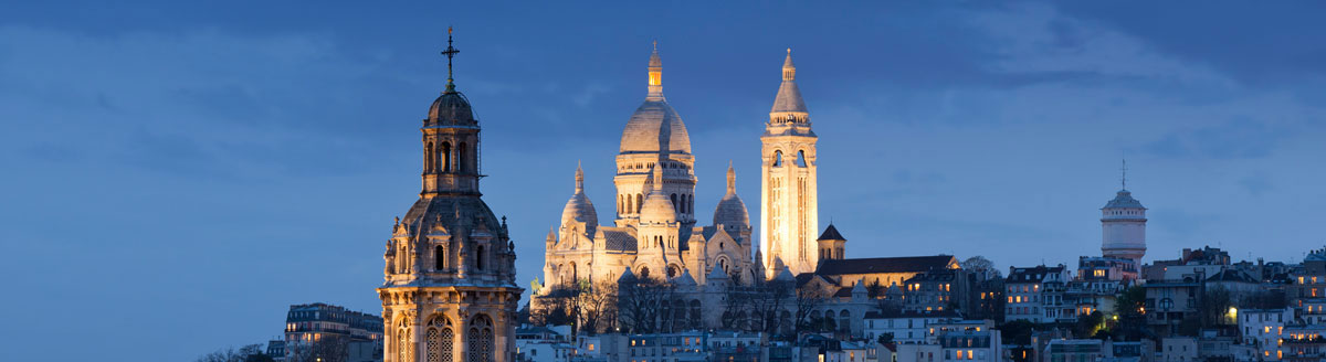 Montmartre und Sacré-Cœur in Paris als stimmungsvolles Ziel für eine Französisch Sprachreise.