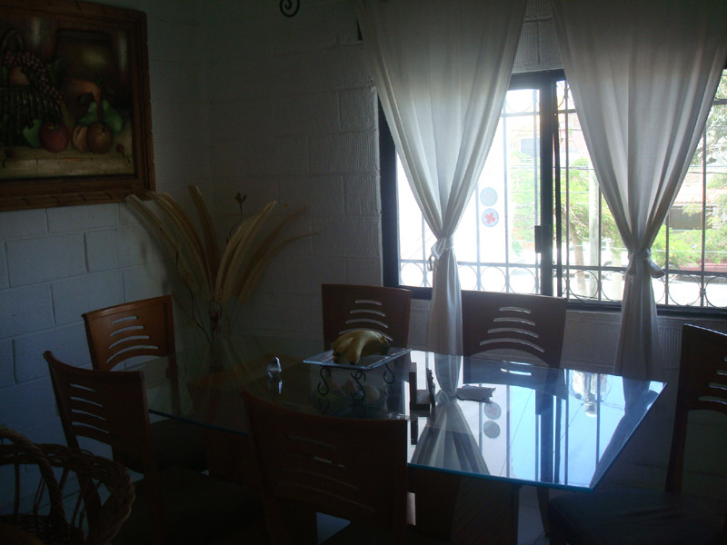 Esszimmer Beispiel Gastfamilie, Sprachreisen nach Playa del Carmen